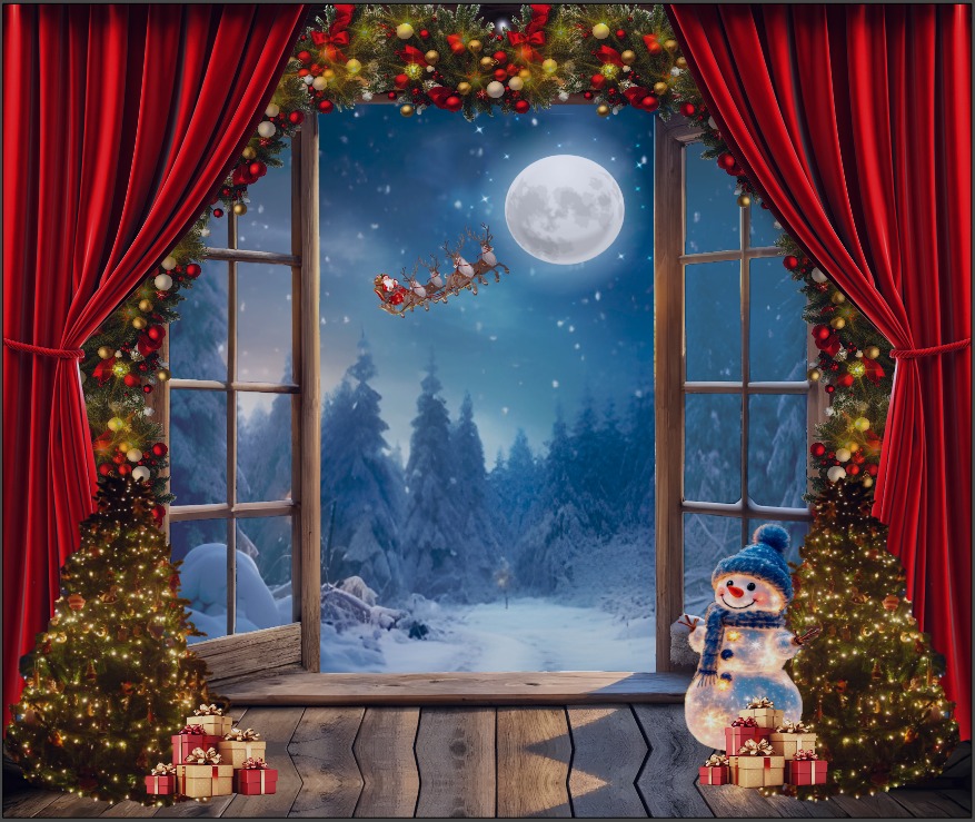 Miniatura 6 de TELON DE NAVIDAD PARED - DISEÑO: ARBOLBLANCO